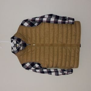 Old Navy Plaid Button Down and Vest